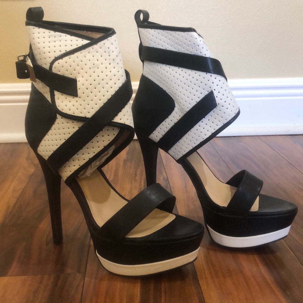 Black/White Heels